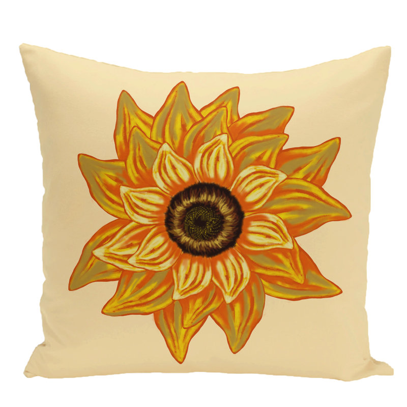  Housse de coussin d'extérieur carré et insert, 20 po x 20 po, Jaune