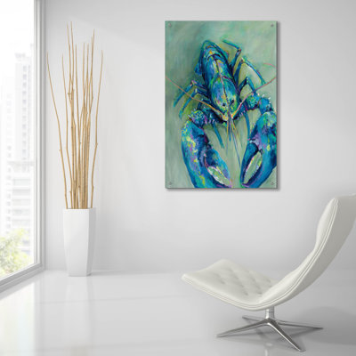 «Blue» par Jeanette Vertentes, art mural en verre acrylique