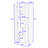 Navae Freestanding Bathroom Storage, Wooden Storage Cabinet with Two Doors-645368076