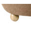 40cm Wide Round Solid Colour Pouffe Ottoman with Storage-1694850115