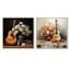Country Music Melody I - Ensemble de 2 décorations murales musicales-102587622-102587619