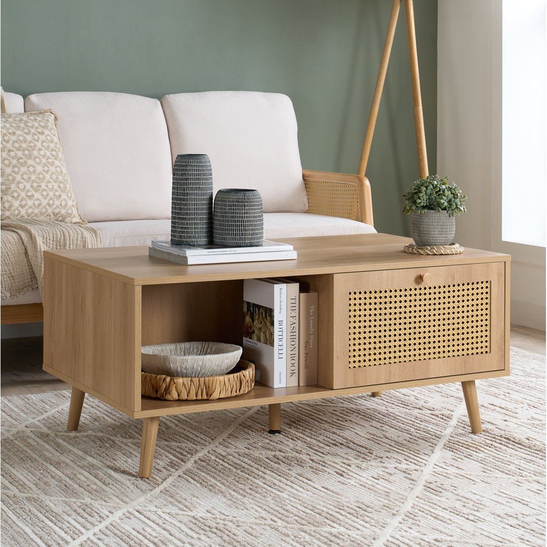 Noemi Rattan Coffee Table 100CM Width