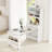 33.5" W Multifunctional Buffet With Hutch, Foldable Dining Table-886629193