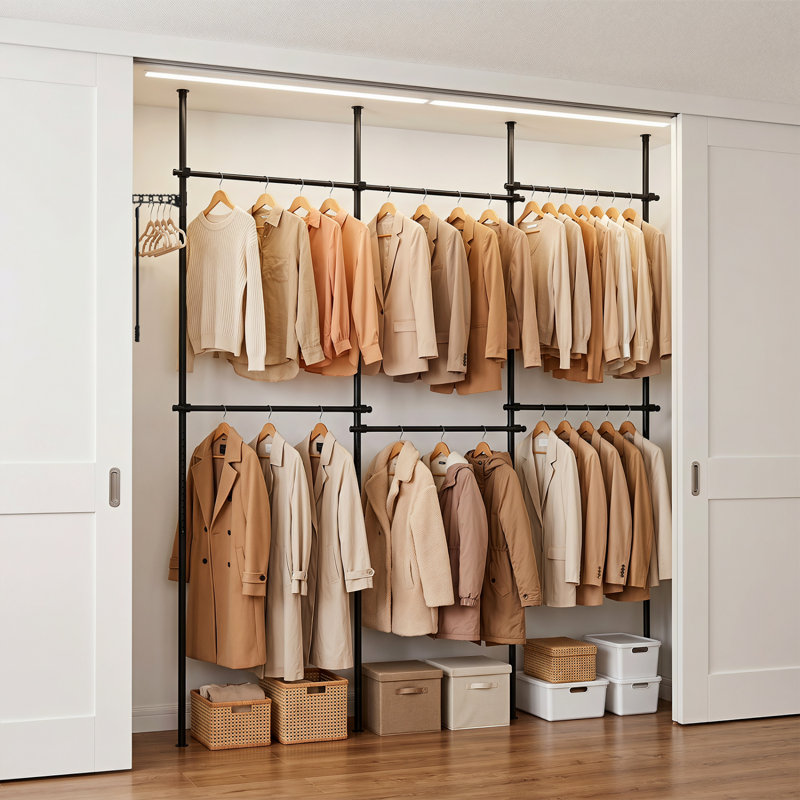 Steel Freestanding 0 - Hook Coat Rack