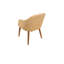 46cm H Upholstered Armchair in Yellow