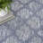 Adianey Red Barrel Studio Easy Care Trellis Denim Blue Indoor/Outdoor Area Rug-2086793196