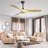 52 Inch Modern Ceiling Fan With 3 Abs Blades Remote Control Reversible Dc Motor Without Light For Living Room-2136714908