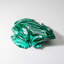 Genuine Polished Malachite Frog Carving (1 lb)