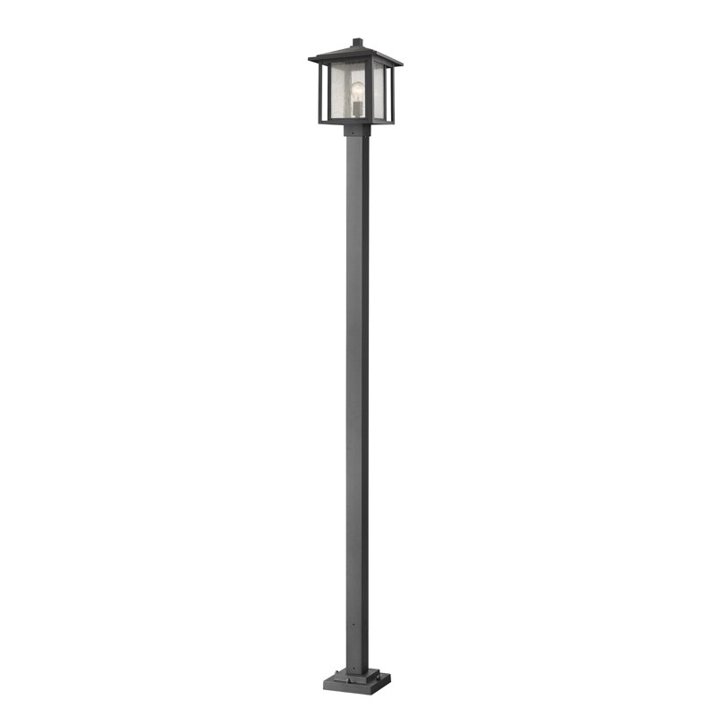 Iwan Lamp Post (Full), Black, 111" H x 11" W x 11" D