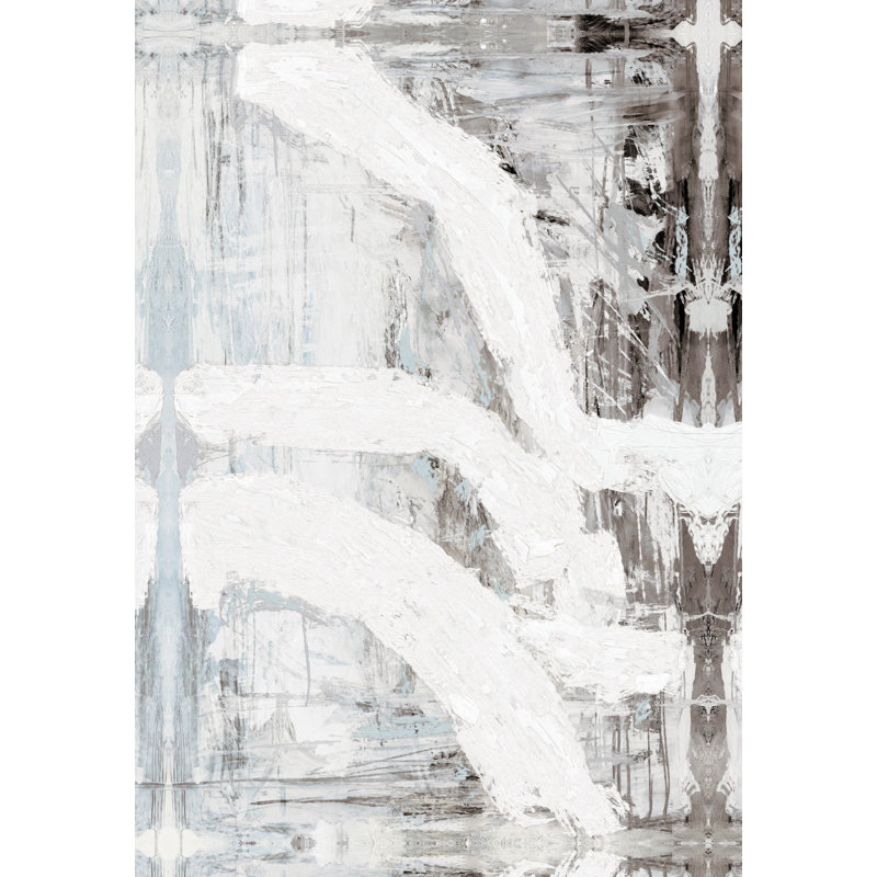 Neutral Abstract Texture - Wrapped Canvas Print, 46cm H x 30cm W