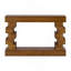 Console géométrique empilable en bois avec finition naturelle chaleureuse
