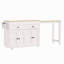 Îlot de cuisine 74,5 pouces avec table de salle à manger extensible, îlot de cuisine sur roulettes avec support à épices et 2 tiroirs, armoire à 4 portes, pour la cuisine, la salle à manger (un paquet)-2062986500