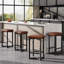 Counter Stool with Metal Frame