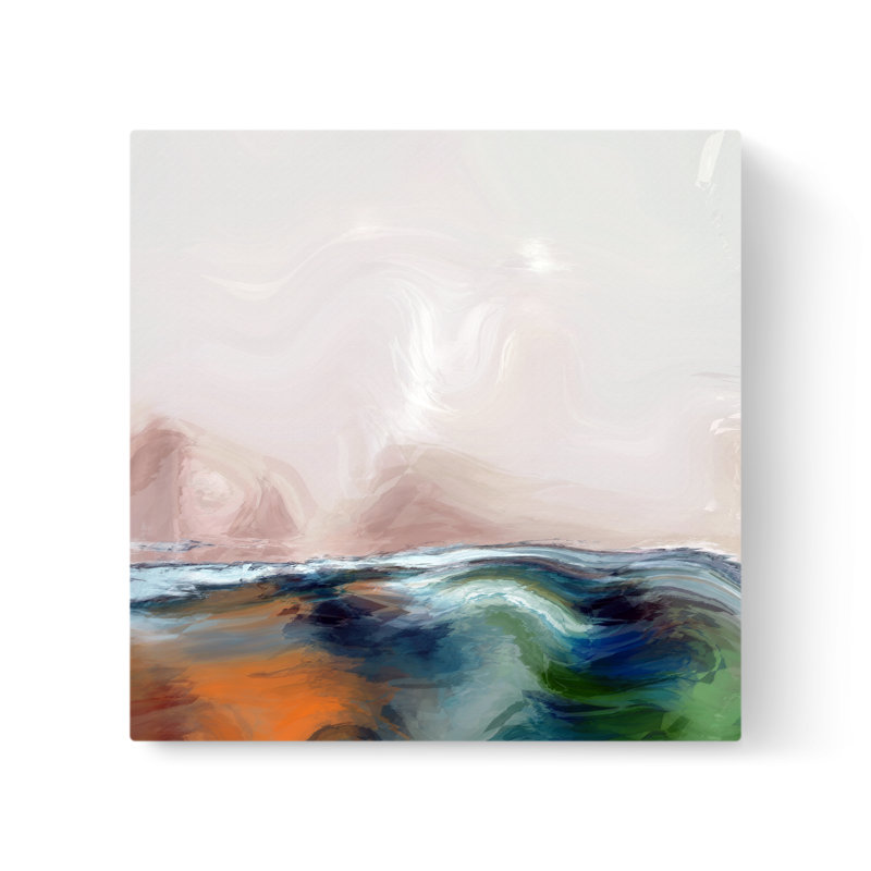 Blue Horizon II - Wrapped Canvas Painting, 36" H x 36" W x 1.5" D