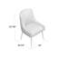 Chaise d'appoint en velours l 22 po Johileny-1011543624