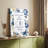 Indigo Scripture -Custom Wrapped Gallery Cavas