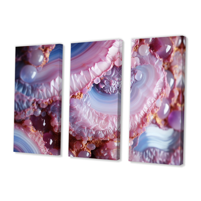 Maximo - Ensemble de décoration murale en marbre, Toile tendue, H 40 po x l 60 po x P 1 po