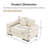54.3 Inch Oversized Cloud Modular Sectional Couch, Extra-Thick Armrests, Ergonomic Design, Premium Soft Corduroy Fabric, Easy Assembly For Living Rooms And Study, Cream-218916271