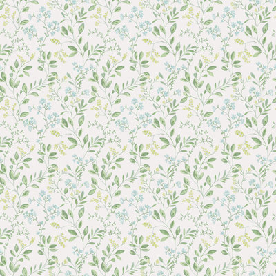 Rouleau de papier peint L 33 pi x l 21 po Just Kitchens Spring Leaf