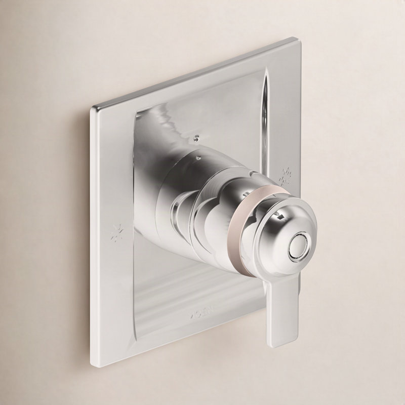 90 Degree Exact Temp Faucet Trim with Lever Handle, Chrome