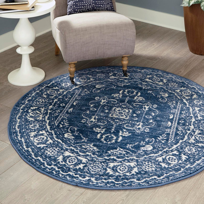 Mayvale Oriental Indoor Rug, Round 5'