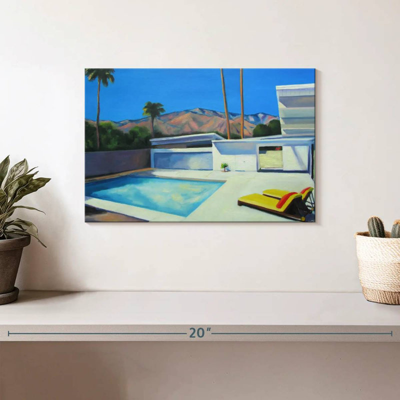 Lilie By The Pool II, 8" H x 12" W