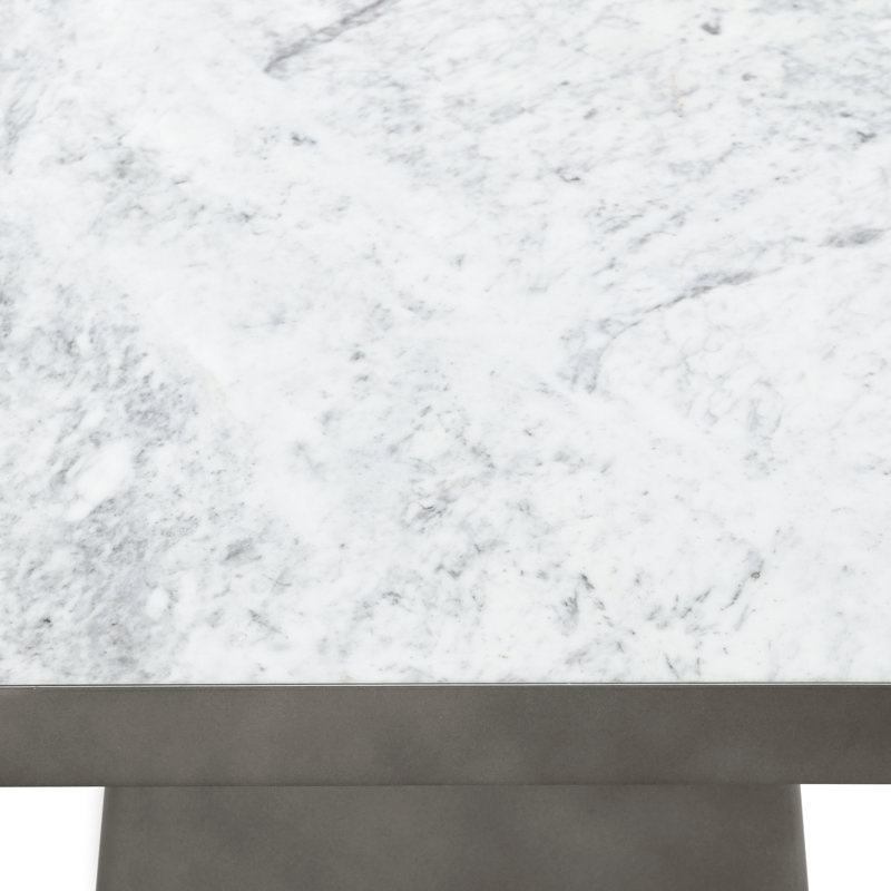 Far Marble And Metal Square Coffee Table