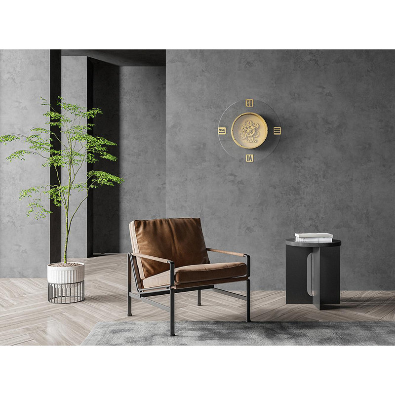 Horloge murale 23,5 "avec chiffres romains - charme industriel pour décor moderne