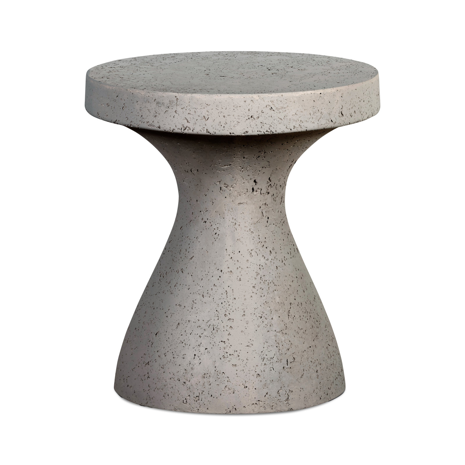 Dodger Concrete Side Table, Textured Gray