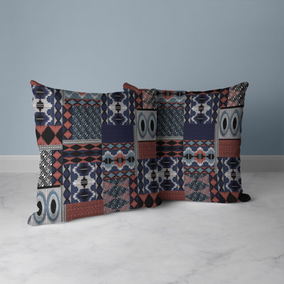 Patched Perfection Patchwork Reversible Throw Pillow