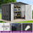 7.2Ft x 5 FT Galvanized Steel Storage Shed-105500998