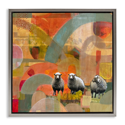 Cadre flottant Counting In My Sheep, design par Dianna Fritzler