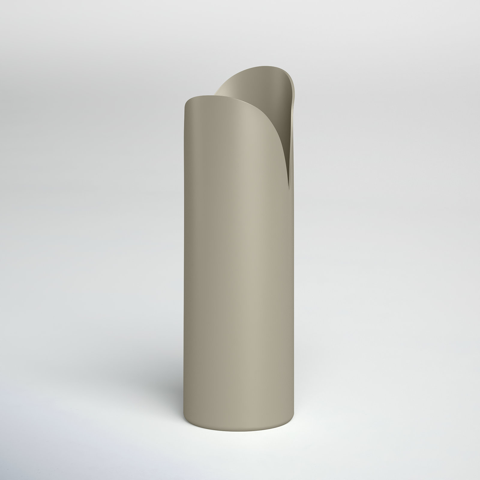Jenny Iron Table Vase, Ivory, 13" H x 4" W x 4" D