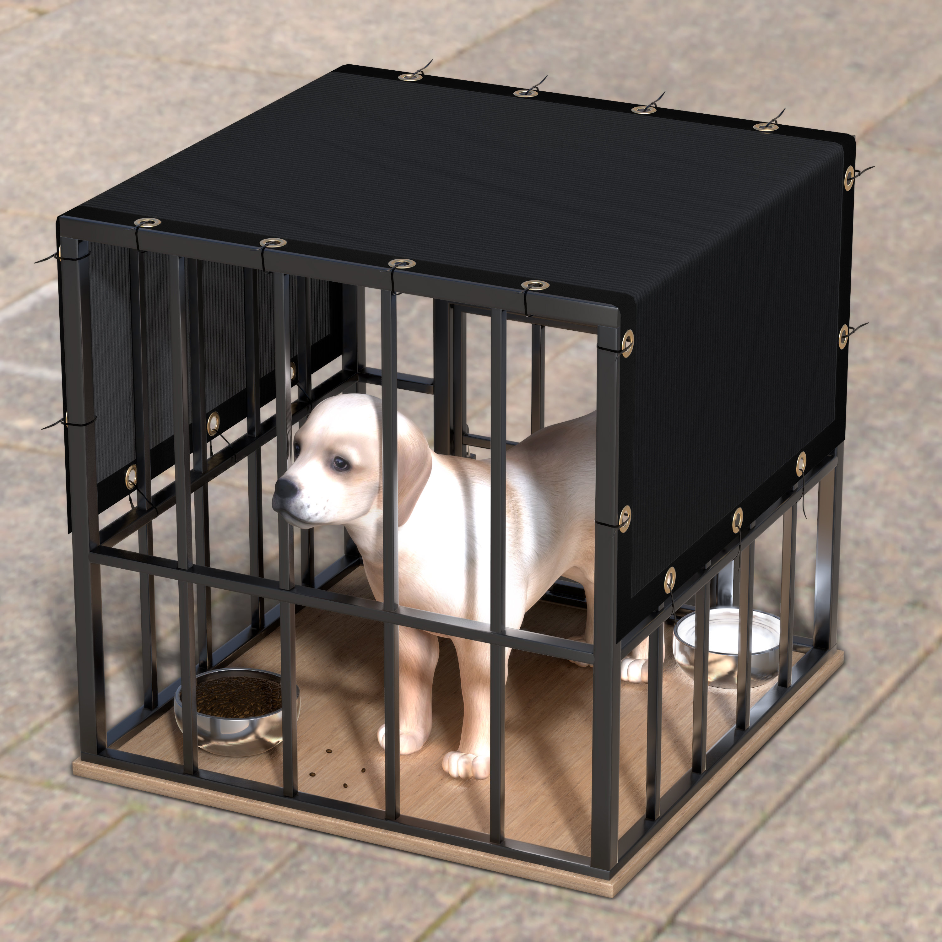 Dog crate 2024 blackout cover