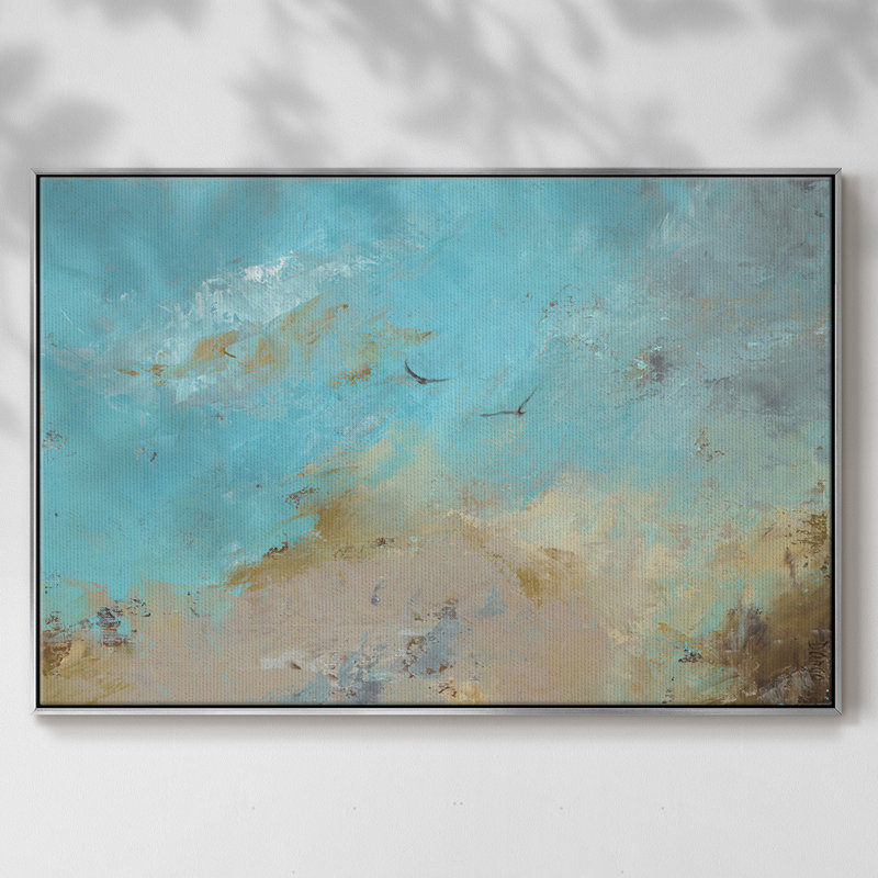 Just The Two Of Us, reproduction d'art sur toile encadrée, H 25 po x l 37 po x P 2 po, Argent