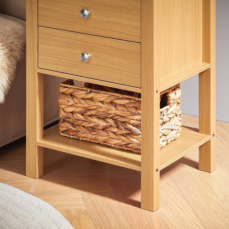 Eita 45cm W Manufactured Wood Bedside Table