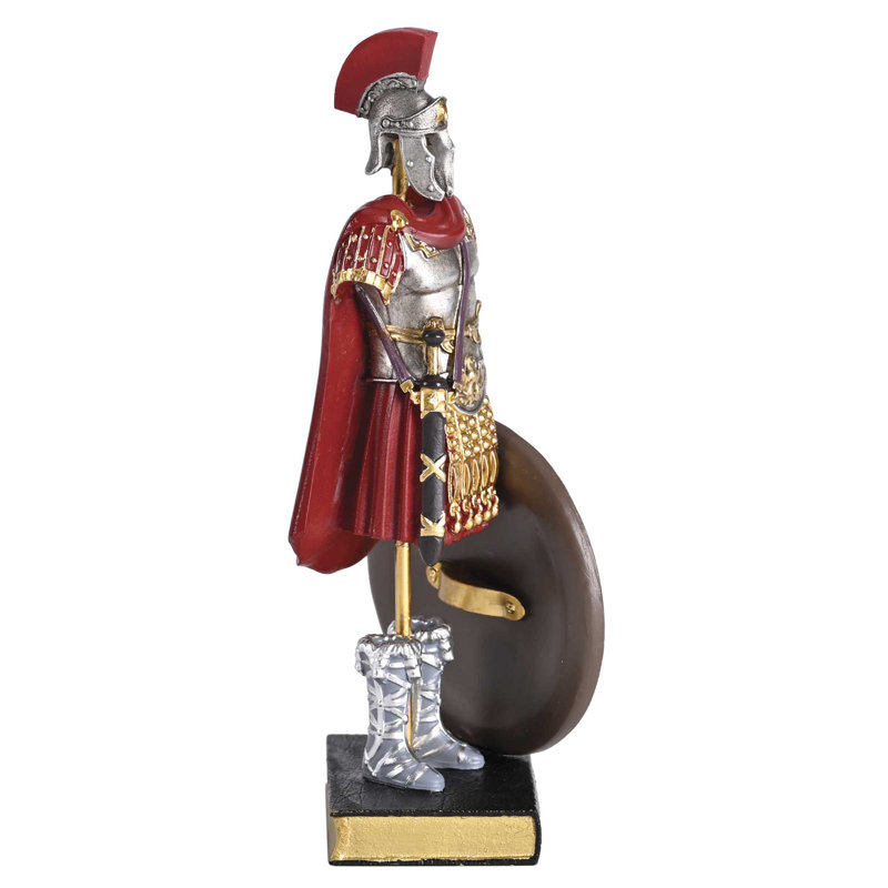 Figurine pleine armure de dieu or rouge 6H