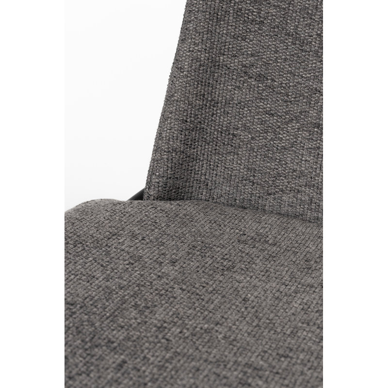 Clip Upholstered Dining Chair, Black, Gray
