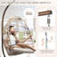 Fauteuil hamac suspendu pour 1 personne avec support Cruster-1560270777