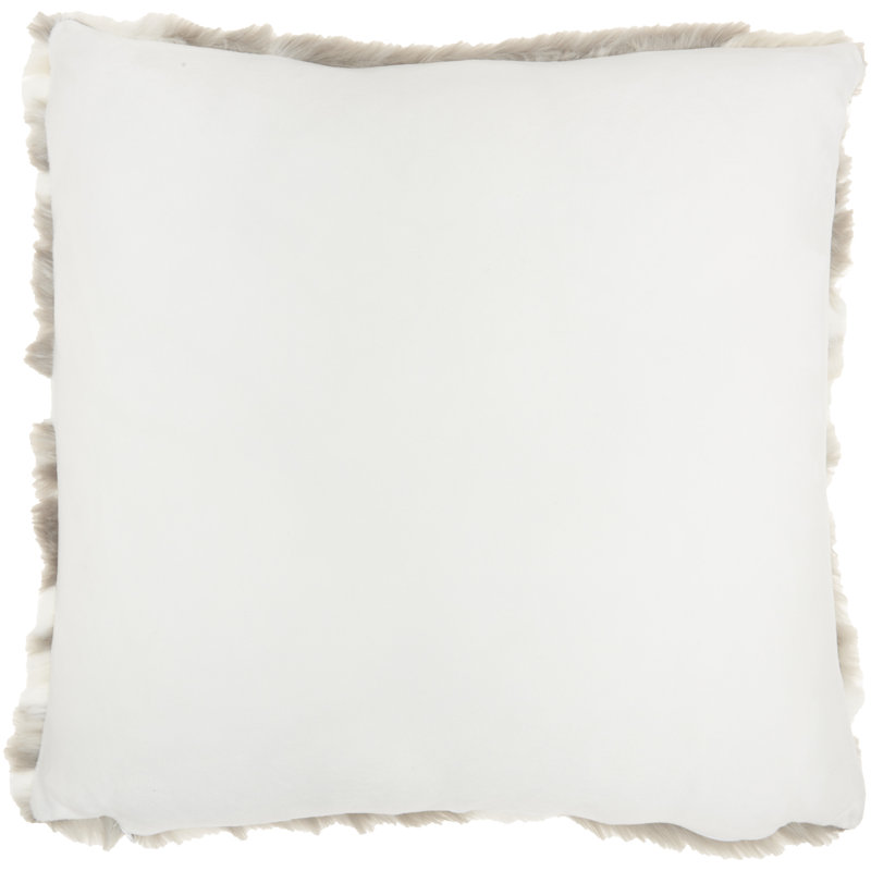 Housse de coussin carré et insert, Gris