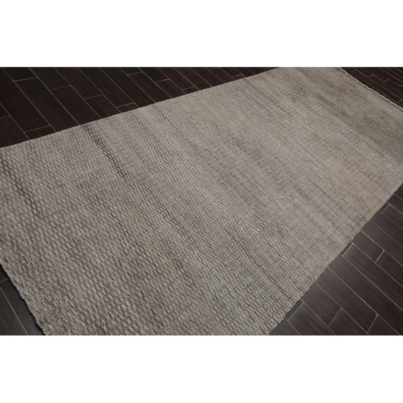 Tapis beige noué la à la main