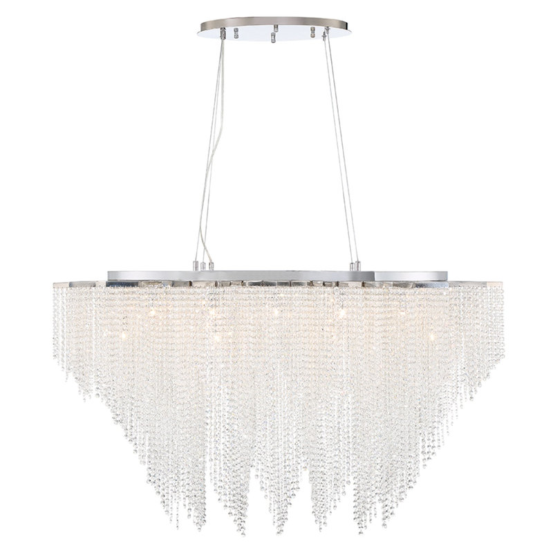 Lustre 18 lumières en chrome Cohen