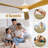 Ceiling Fans With Lights, Large Size Solid Wood Ceiling Fan with Remote Control and DC Motor, Ceiling Fan with Light and 3 Blades, Indoor Outdoor Ceiling Fans for Patios, Bedroom-1875203279-1875203282