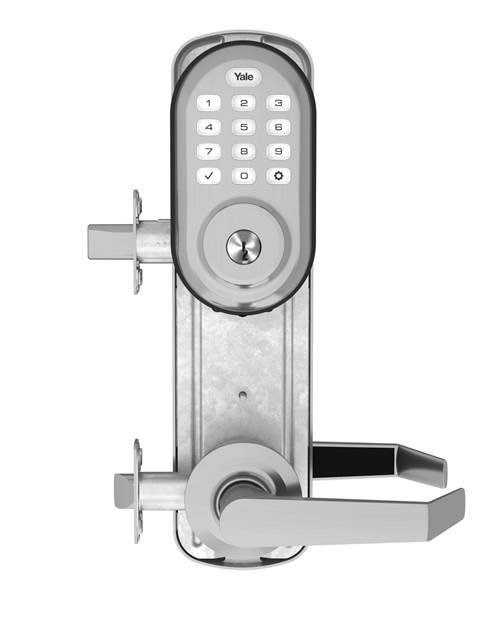 Pêne dormant Norwood avec bouton-poussoir Assure Lock, Nickel satiné