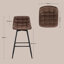Upholstered Counter Stool with Metal Frame-61601233-135456942