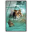 Oliver Gal Feline Pool Dip Animals - Framed Acrylic Glass Wall Art-1828961839-1828961838