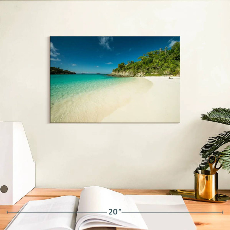 Plage de la baie tropicale Gillard, H 8 po x l 12 po