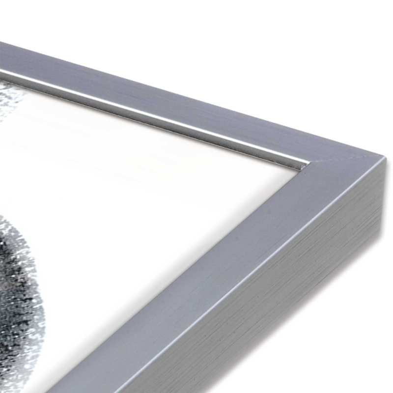 Impression sur toile entrelacée, H 13,75 po x l 13,75 po, Chrome poli