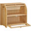 Bread Box, Bamboo Bread Box For Kitchen Countertop, 2 Tier Roll-top Bread Bin, Food Storage Box
