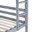 Twin Over Twin Rubber Wood Bunk Bed With Shelves Grey By RIDGEPOLE-1225631779